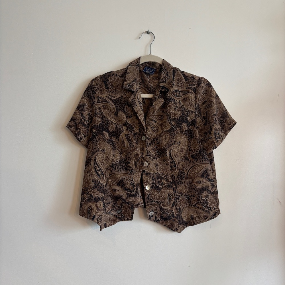 Vintage Laura Scott Paisley Blouse